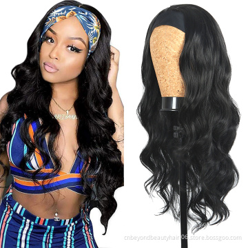 22 inch wholesale Synthetic headband deep wave wig Hair Synthetic Headband Wigs for Black Women